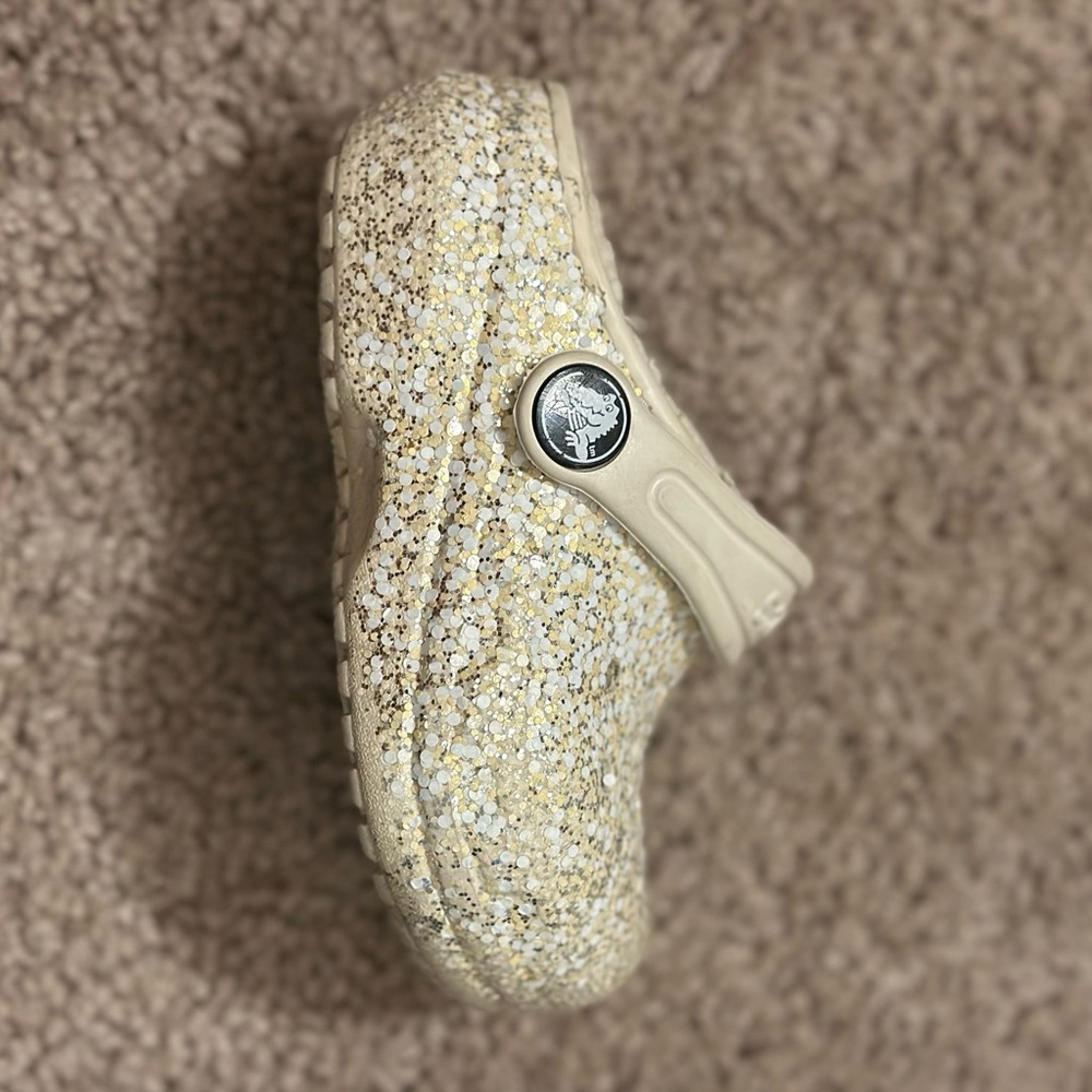 Gold Glitter Crocs | Toddler C5 | Used Condition - Picture 5 of 5